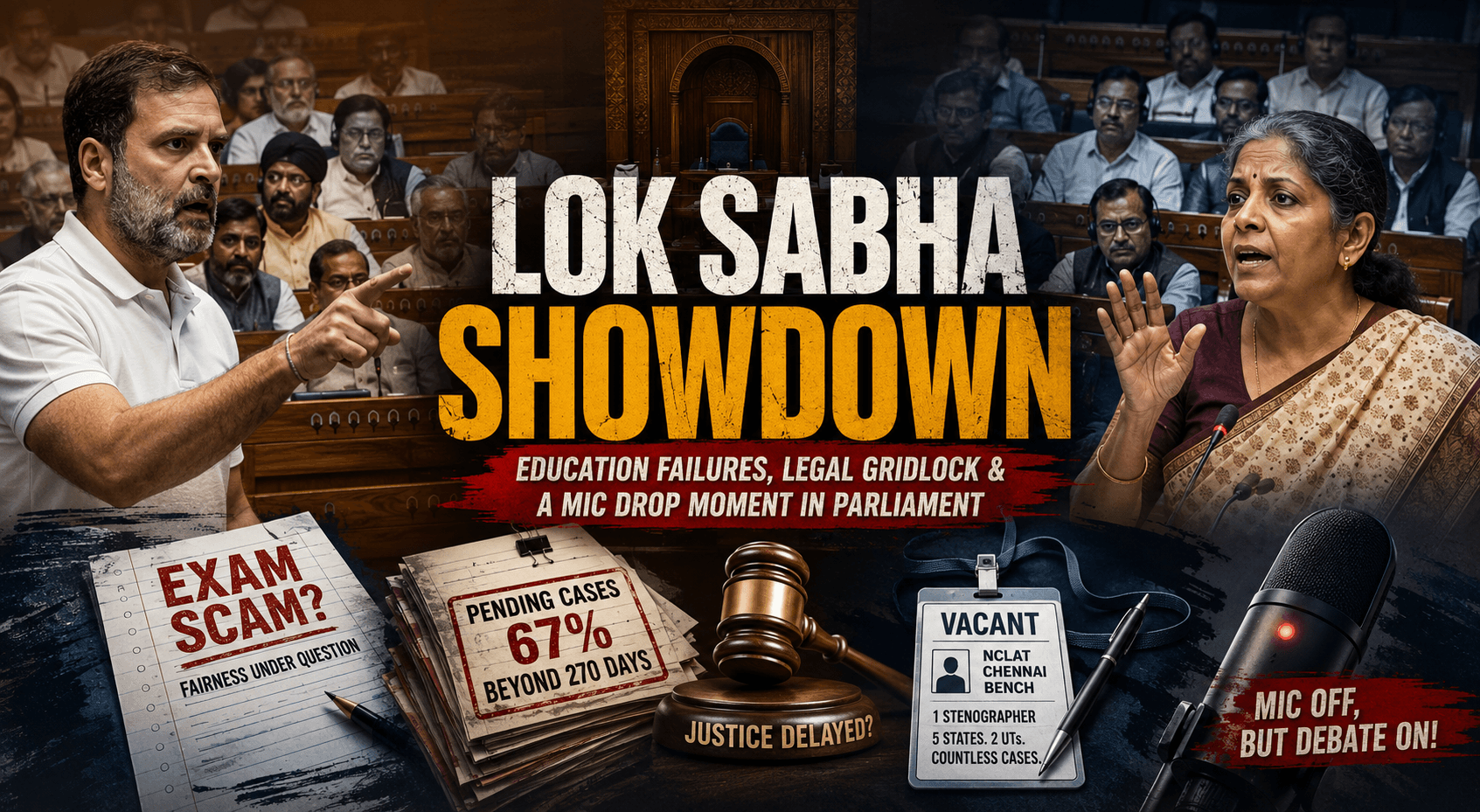 Sparks Fly in Lok Sabha: Exam "Fraud" Claims and Tribunal Staffing Crises