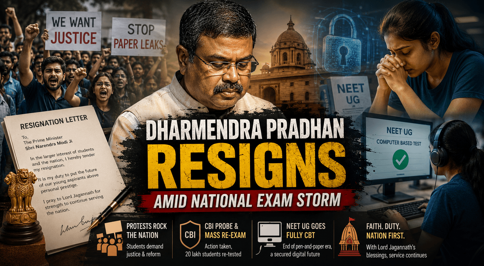 Inside Dharmendra Pradhan’s Resignation Letter: The Real Reasons Behind the Education Minister’s Exit