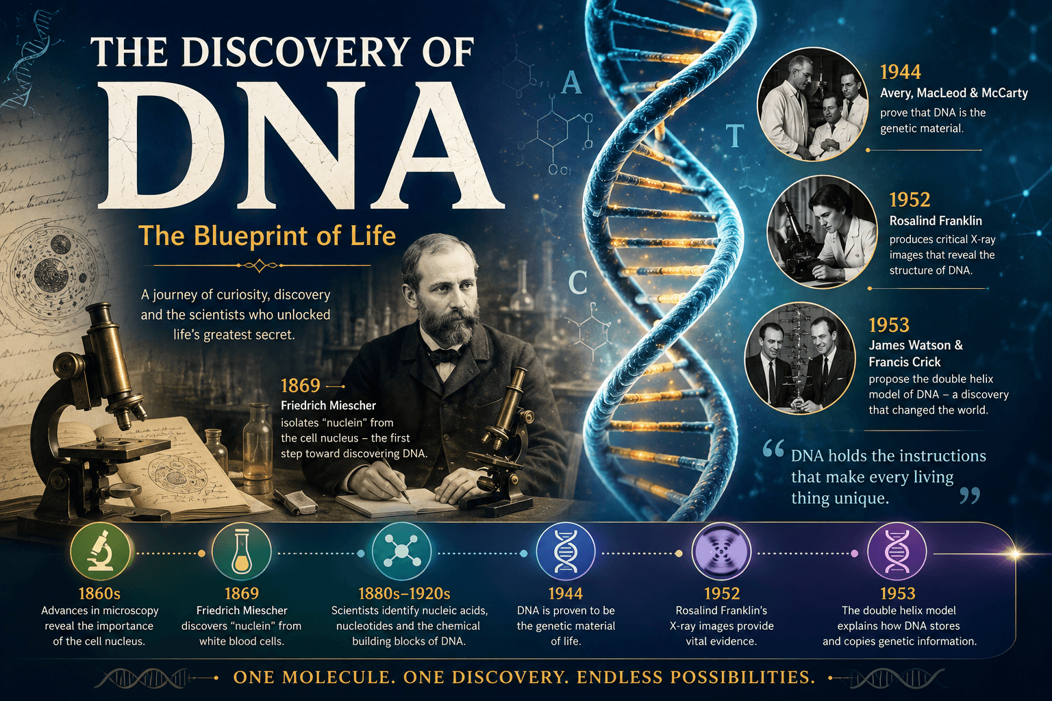 The Discovery of DNA: The Scientific Journey That Changed Biology Forever