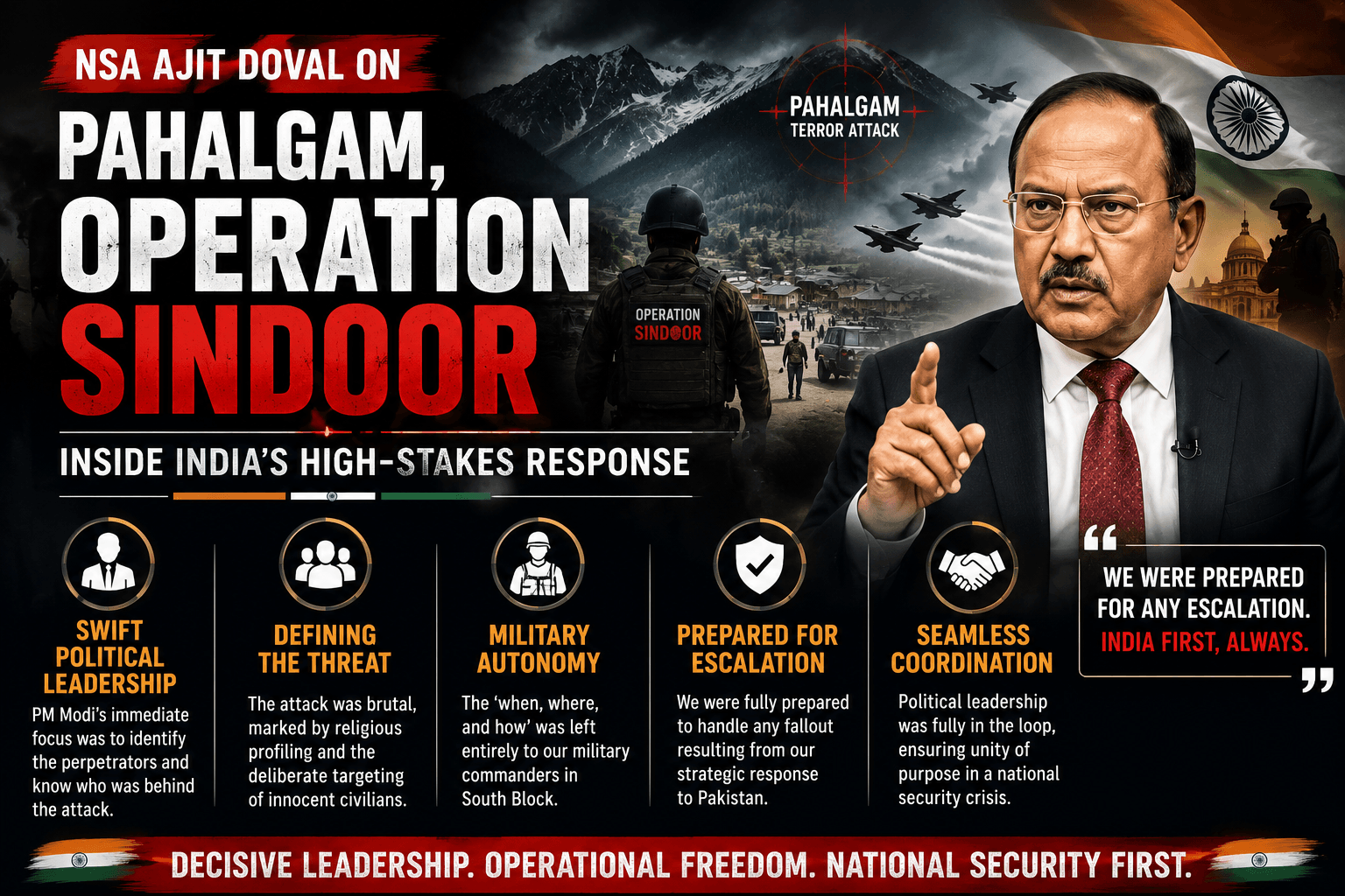 Inside India’s Strategic Response: Insights from NSA Ajit Doval