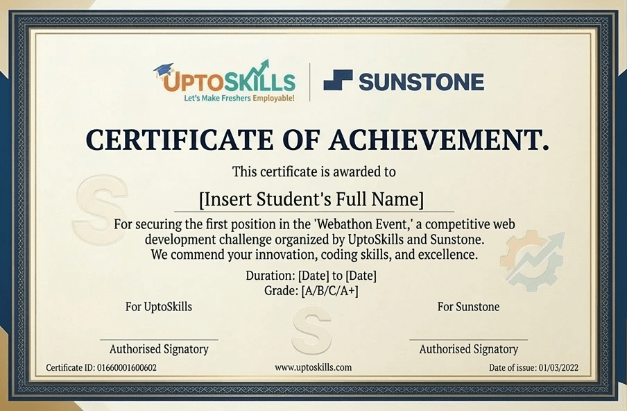 Participation Certificate