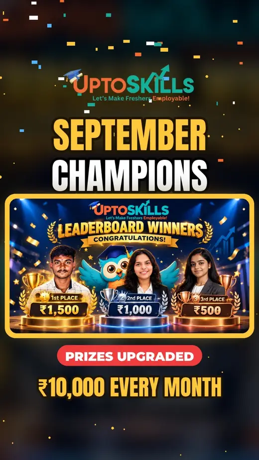 Top 3 Winners of Month of September are here