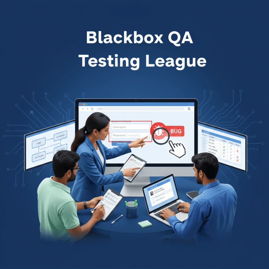 Black Box QA Testing screen 1