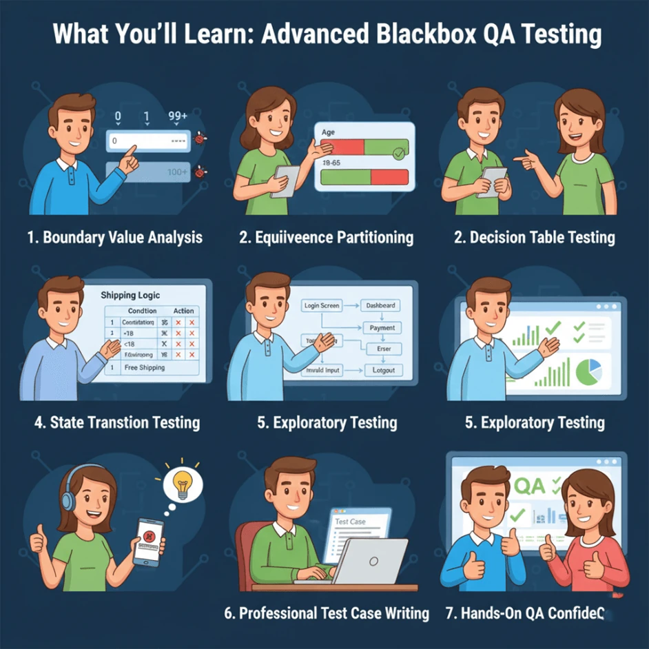 Black Box QA Testing screen 3