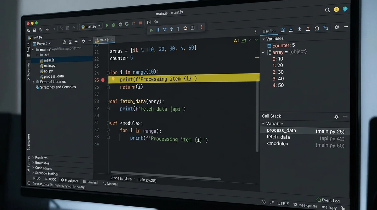 Debugging and Code Optimization screen 2
